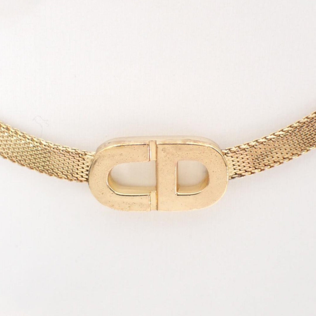 D CD Braided Clavicle Necklace