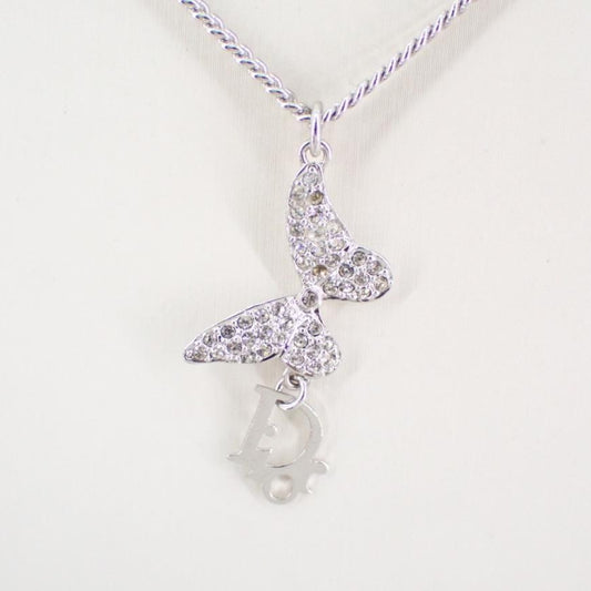 D Diamond Butterfly Necklace