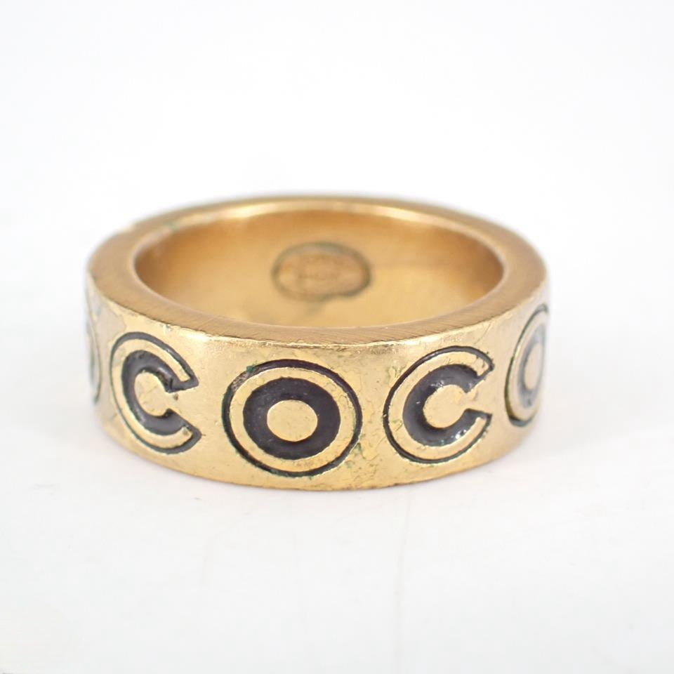 C coco letter ring