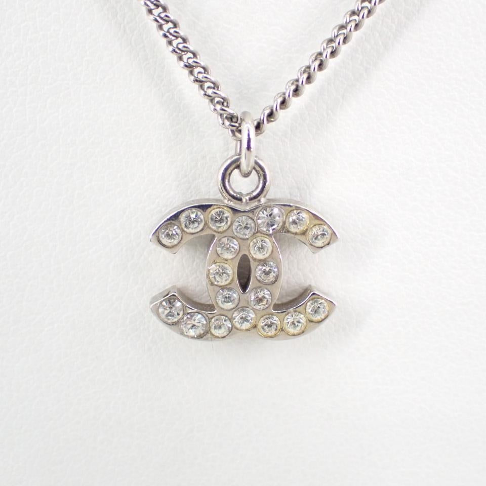 C Full diamond double C necklace