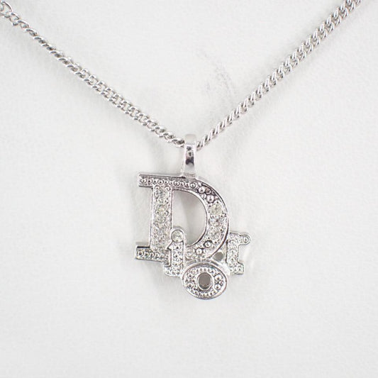 D Full diamond logo necklace