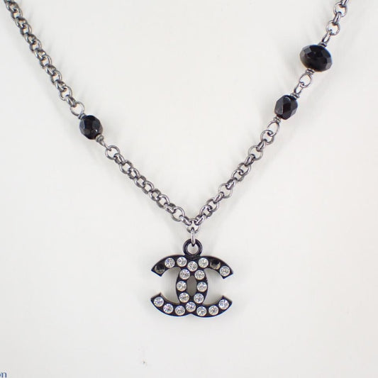 C Black Double C Diamond Necklace