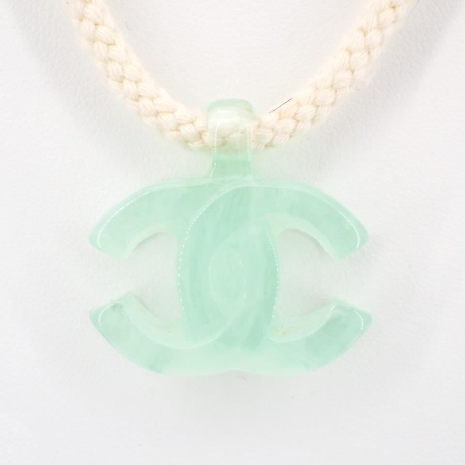 C Jade hemp rope necklace