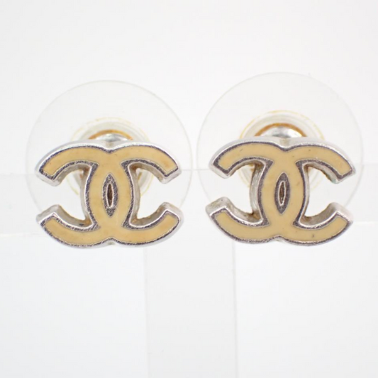 C Enamel Double C Earrings