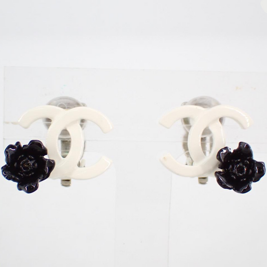 C Flower Acrylic Earrings