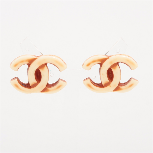 C Cream Acrylic Earrings