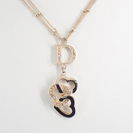 D Heart chain necklace