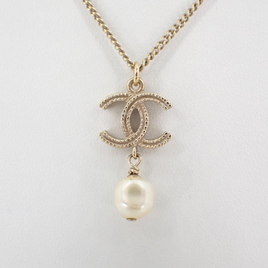 C Wheat Ear Double C Pearl Necklace